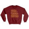 Interview Vampire Names Ugly Sweater Garnet | Funny Shirt from Famous In Real Life
