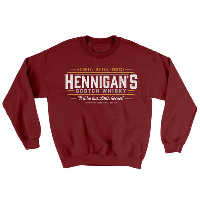 Hennigan's Scotch Whisky Ugly Sweater Garnet | Funny Shirt from Famous In Real Life