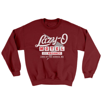 Lazy-O Motel Ugly Sweater Garnet | Funny Shirt from Famous In Real Life