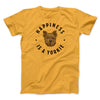 Happiness Is A Yorkie Men/Unisex T-Shirt Gold | Funny Shirt from Famous In Real Life