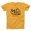 Rays Music Exchange Funny Movie Men/Unisex T-Shirt Gold | Funny Shirt from Famous In Real Life