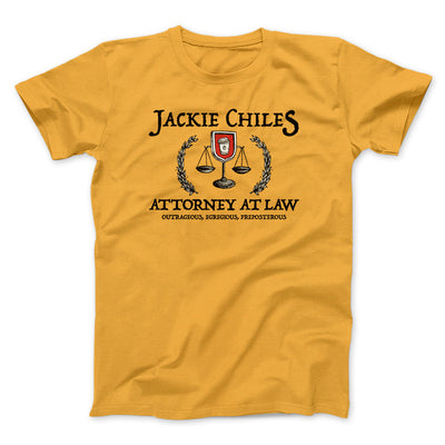 Jackie Chiles Attorney At Law Men/Unisex T-Shirt Gold | Funny Shirt from Famous In Real Life