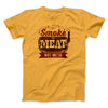 Smoke Meat Not Meth Men/Unisex T-Shirt Gold | Funny Shirt from Famous In Real Life