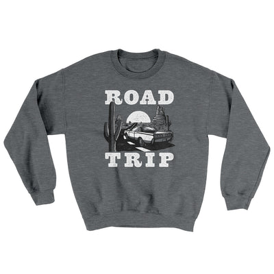 Road Trip Ugly Sweater Graphite Heather | Funny Shirt from Famous In Real Life