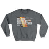 Island Hoppers Helicopters Ugly Sweater Graphite Heather | Funny Shirt from Famous In Real Life