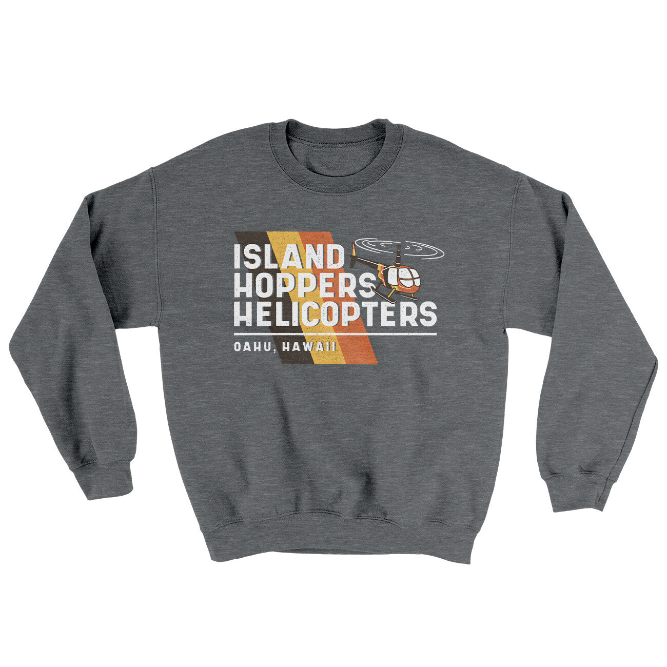 Island Hoppers Helicopters Ugly Sweater | Funny Shirt from Famous In Real Life