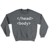 Html Head Body Ugly Sweater Graphite Heather | Funny Shirt from Famous In Real Life