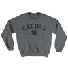 Cat Dad Ugly Sweater Graphite Heather | Funny Shirt from Famous In Real Life