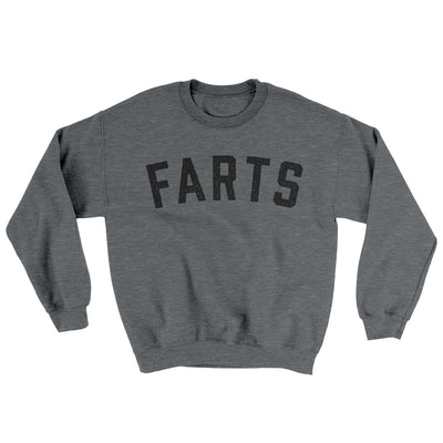 Farts Ugly Sweater Graphite Heather | Funny Shirt from Famous In Real Life
