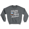 Whiskey You A Merry Christmas Ugly Sweater Graphite Heather | Funny Shirt from Famous In Real Life