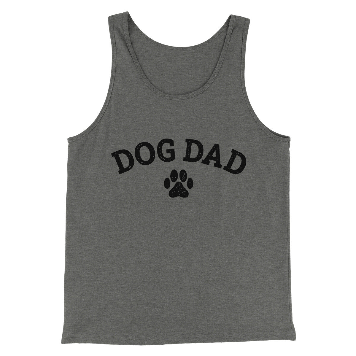 Dog Dad Men/Unisex Tank Top Grey TriBlend | Funny Shirt from Famous In Real Life