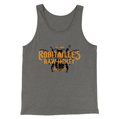 Robitaille's Raw Honey Funny Movie Men/Unisex Tank Top Grey TriBlend | Funny Shirt from Famous In Real Life