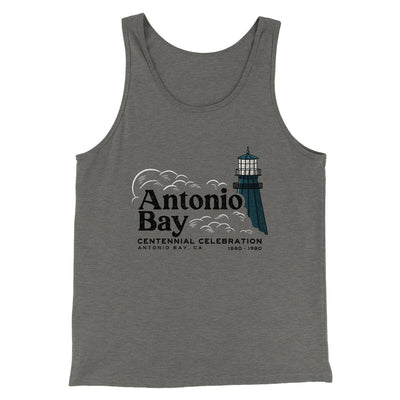 Antonio Bay Centennial Men/Unisex Tank Top Grey TriBlend | Funny Shirt from Famous In Real Life