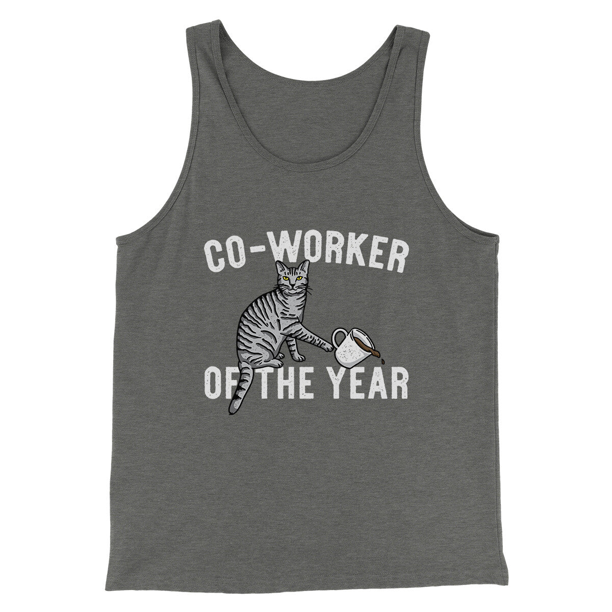 Co-Worker Of The Year Funny Men/Unisex Tank Top | Funny Shirt from Famous In Real Life