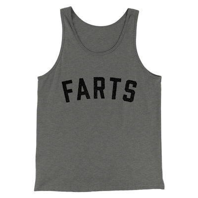 Farts Funny Men/Unisex Tank Top Grey TriBlend | Funny Shirt from Famous In Real Life