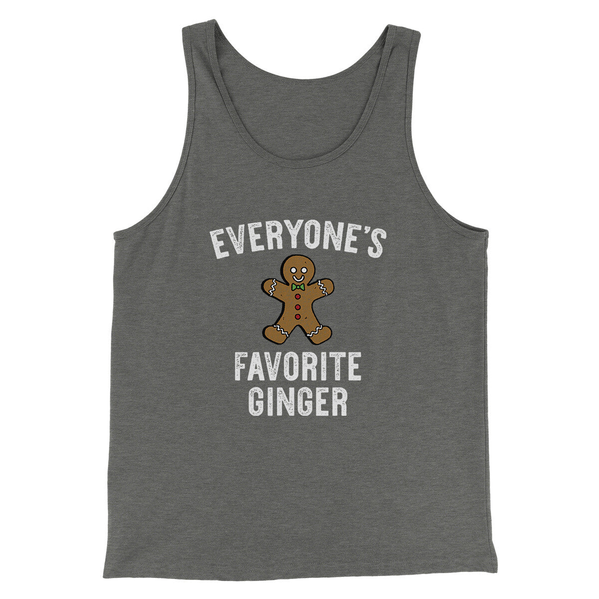 Everyone’s Favorite Ginger Men/Unisex Tank Top Grey TriBlend | Funny Shirt from Famous In Real Life
