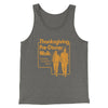 Thanksgiving Pre-Dinner Walk Funny Thanksgiving Men/Unisex Tank Top Grey TriBlend | Funny Shirt from Famous In Real Life
