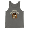 Happy Catsgiving Men/Unisex Tank Top Grey TriBlend | Funny Shirt from Famous In Real Life