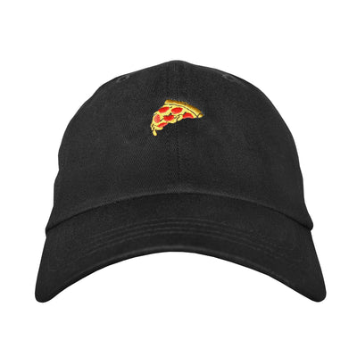 Pizza Slice Dad hat Black | Funny Shirt from Famous In Real Life