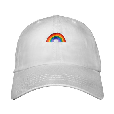 Rainbow Dad hat White | Funny Shirt from Famous In Real Life