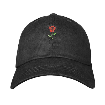 Rose Dad Hat Black | Funny Shirt from Famous In Real Life
