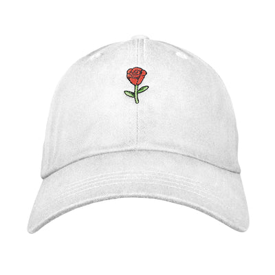 Rose Dad Hat White | Funny Shirt from Famous In Real Life