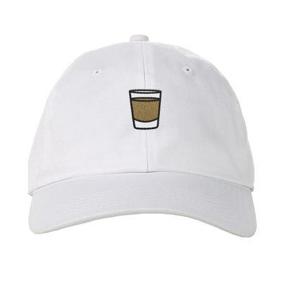 Shot Glass Dad hat White | Funny Shirt from Famous In Real Life