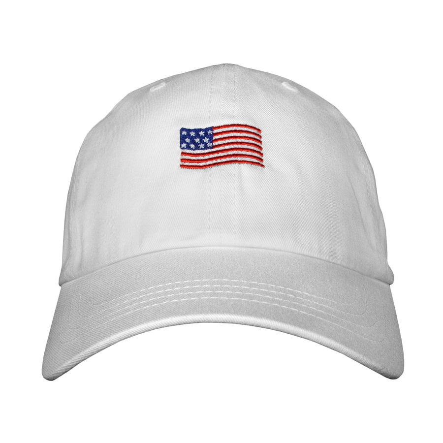 American Flag Dad hat White | Funny Shirt from Famous In Real Life