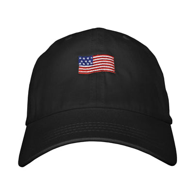 American Flag Dad hat Black | Funny Shirt from Famous In Real Life