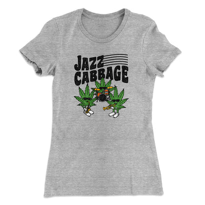 Jazz Cabbage Funny Women's T-Shirt Heather Grey | Funny Shirt from Famous In Real Life