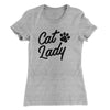 Cat Lady Women's T-Shirt Heather Grey | Funny Shirt from Famous In Real Life