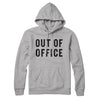 Out Of Office Hoodie Heather Grey | Funny Shirt from Famous In Real Life