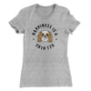 Happiness Is A Shih Tzu Women's T-Shirt Heather Grey | Funny Shirt from Famous In Real Life