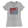 Monk's Cafe Women's T-Shirt Heather Grey | Funny Shirt from Famous In Real Life