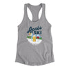 Aprés Ski Women's Racerback Tank Heather Grey | Funny Shirt from Famous In Real Life
