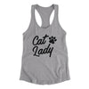 Cat Lady Women's Racerback Tank Heather Grey | Funny Shirt from Famous In Real Life
