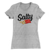 Salty Chips Funny Women's T-Shirt Heather Grey | Funny Shirt from Famous In Real Life