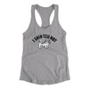 I Shih Tzu Not Women's Racerback Tank Heather Grey | Funny Shirt from Famous In Real Life
