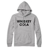 Whiskey Cola Hoodie Heather Grey | Funny Shirt from Famous In Real Life