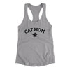 Cat Mom Women's Racerback Tank Heather Grey | Funny Shirt from Famous In Real Life