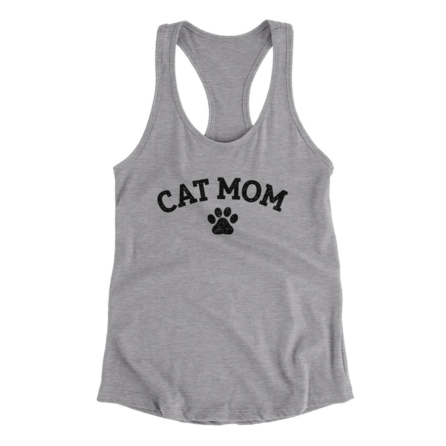 Cat Mom Women's Racerback Tank | Funny Shirt from Famous In Real Life