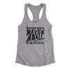 Nevermore Academy Rave'n Ball Women's Racerback Tank Heather Grey | Funny Shirt from Famous In Real Life