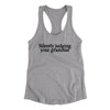 Silently Judging Your Grammar Funny Women's Racerback Tank Heather Grey | Funny Shirt from Famous In Real Life