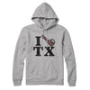 I Chainsaw Texas Hoodie Heather Grey | Funny Shirt from Famous In Real Life
