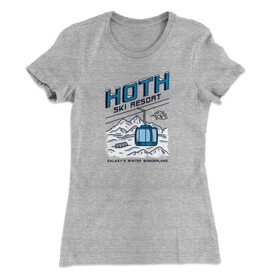 Hoth Ski Resort Women's T-Shirt Heather Grey | Funny Shirt from Famous In Real Life