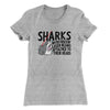 Sharks With Frickin’ Laser Beams Women's T-Shirt Heather Grey | Funny Shirt from Famous In Real Life