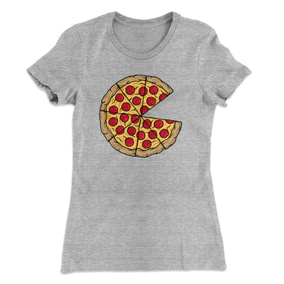 Pizza Slice Couple's Shirt Women's T-Shirt Heather Grey | Funny Shirt from Famous In Real Life