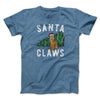 Santa Claws Men/Unisex T-Shirt Heather Indigo | Funny Shirt from Famous In Real Life