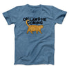 Oh Lawd He Coming Men/Unisex T-Shirt Heather Indigo | Funny Shirt from Famous In Real Life