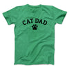 Cat Dad Men/Unisex T-Shirt Heather Irish Green | Funny Shirt from Famous In Real Life